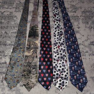Set of 5 Men's Ties || Unique set of Ties